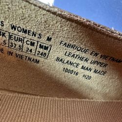 Talbots Womens Tan Suede Knotted Bow Square Toe Loafers Flats 8W