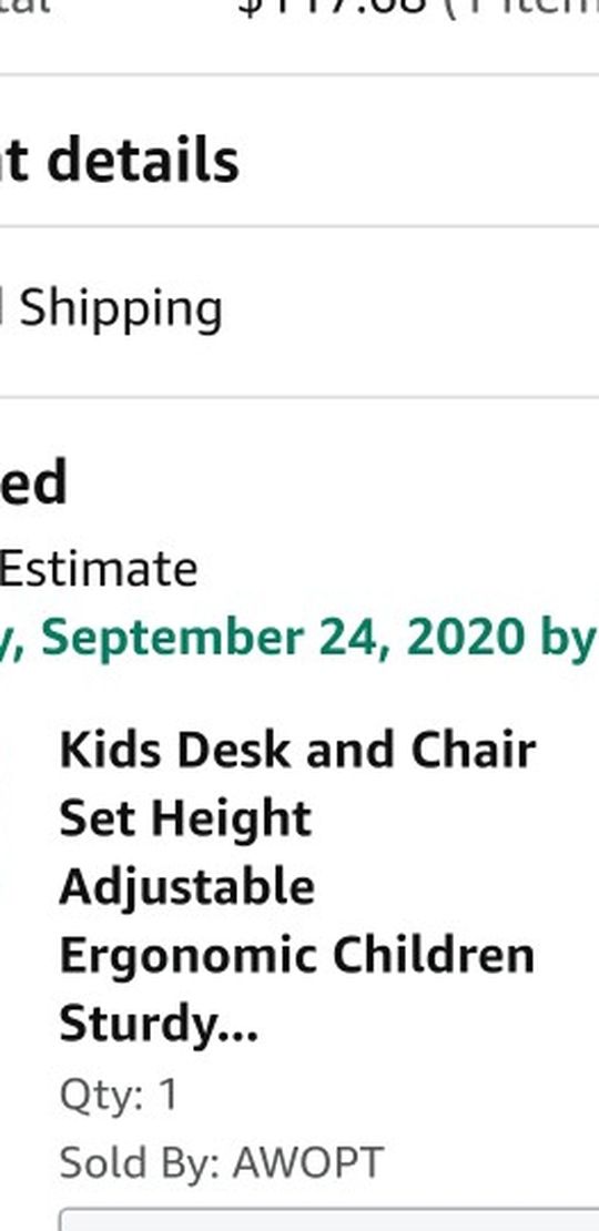 Adjustable kids desk and chair