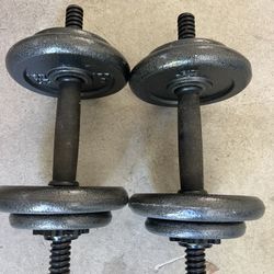 For Sale – Adjustable Dumbbells (Pair) – 17 lbs Each