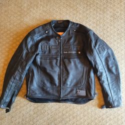 Icon Motorhead Black Leather Motorcycle Jacket