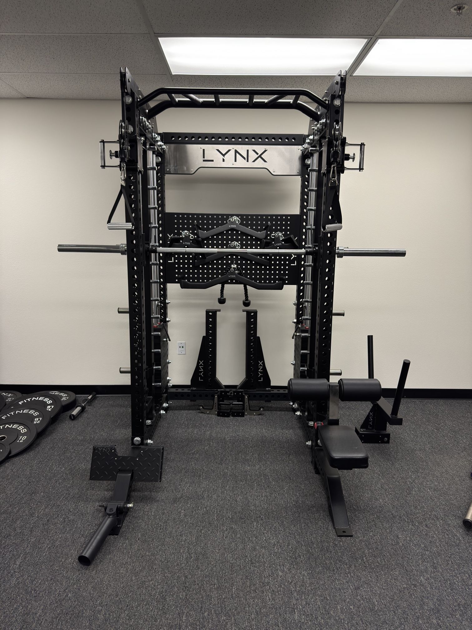 Home Gym Equipment – All-in-One Smith Machine, Squat Rack, Cable System