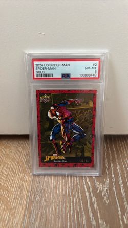 2024 Upper Deck Spider-Man Gold #2 PSA 8 21/33