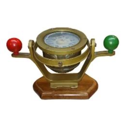 Vintage Brass Nautical Gimbal Compass