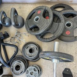 Plate Weights Dumbbell Barbell 2 Inch Bench Curl Bar Drop Weights Rubber