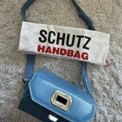Schutz Blue Crossbody Bag 