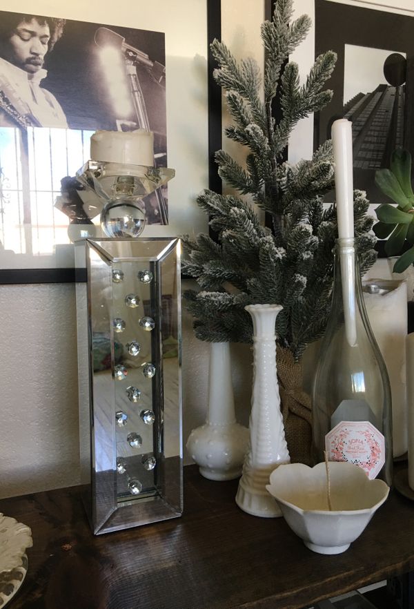 Tall Mirrored Glass Candle Holder For In San Diego Ca Offerup