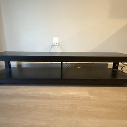 Mainstays Parsons TV Stand for TVs up to 65", Black Oak