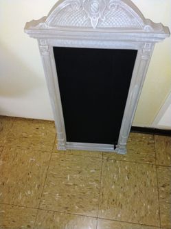Wooden framed chalk board pickup only cash