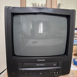 Toshiba Small CRT VHS TV