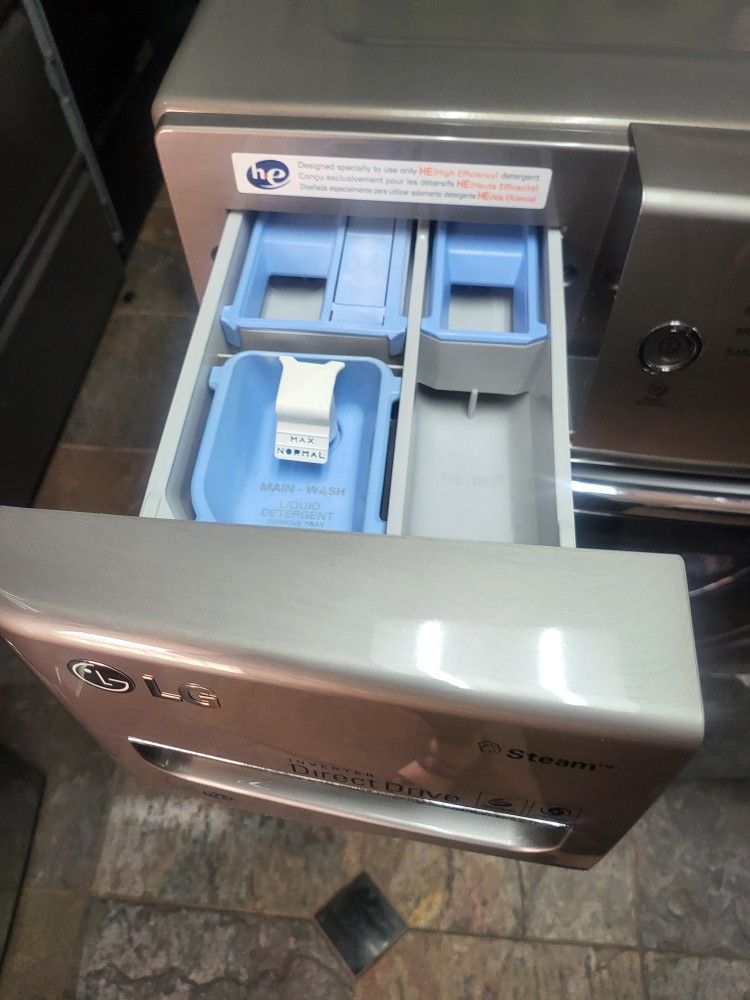 ♨️♨️LG SET STEAM WASHER END ELECTRIC JUMBO STAINLEES STEEL