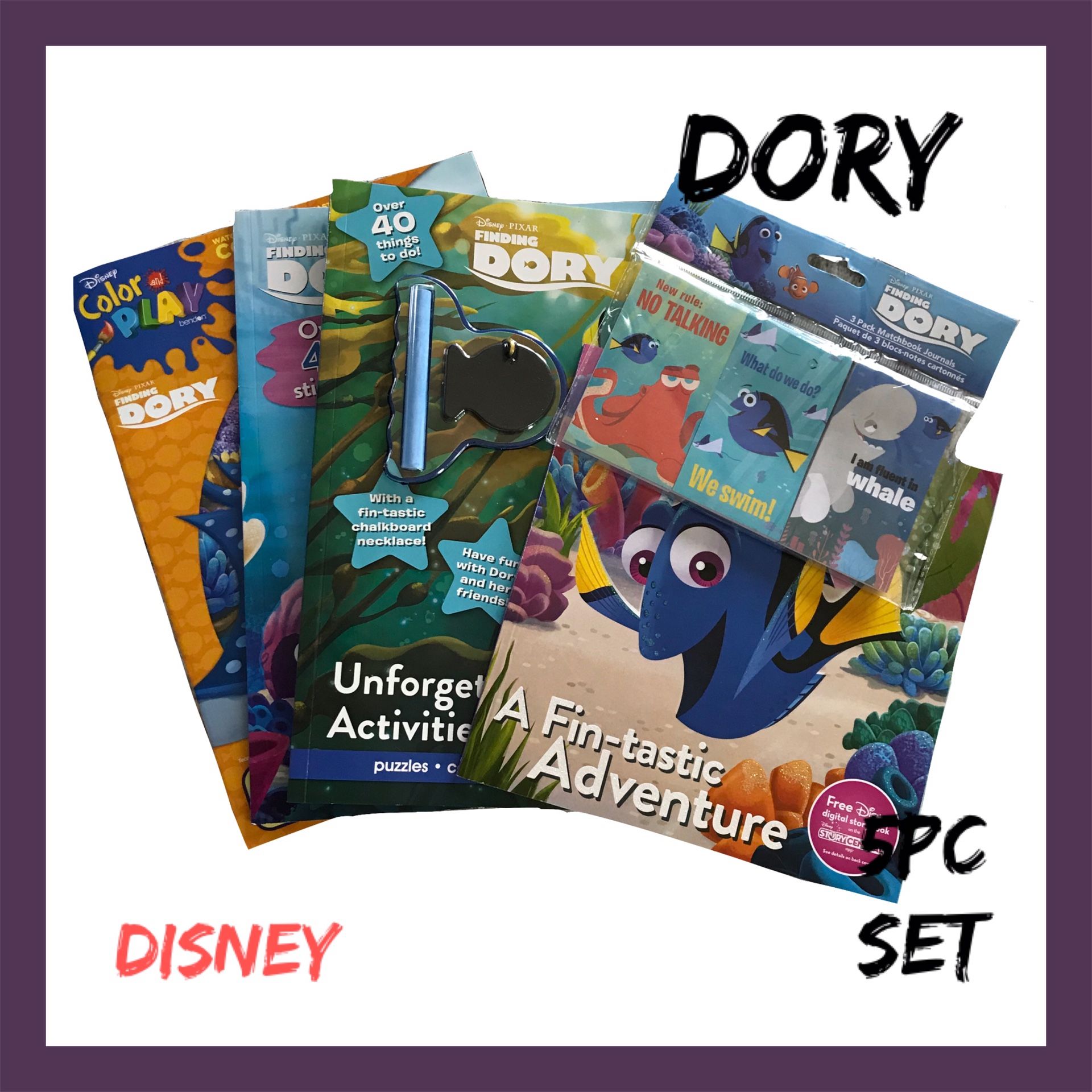 NWT Girls Disney Dory 5Pc Gift Set