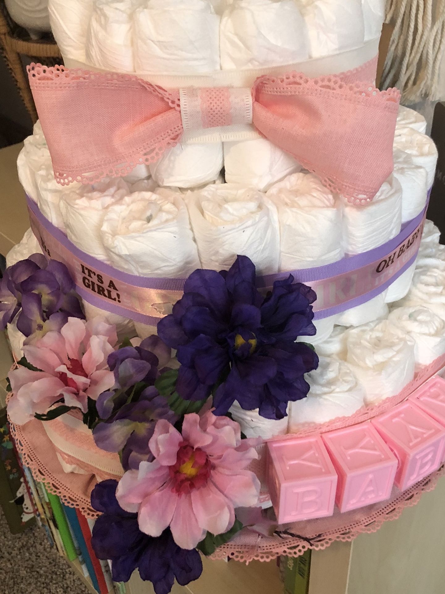 Diaper Cake For Girl