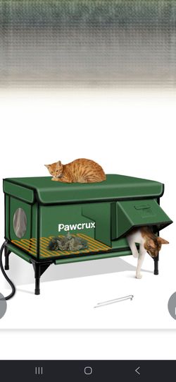 Heated cat house