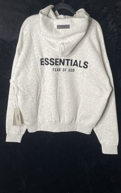 Light Gray Essentials Hoodie Size Medium