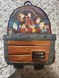 Disney Seven Dwarfs loungefly backpack and wallet