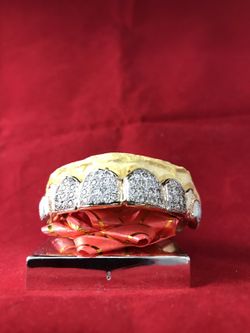 Real Diamond Grill VVS diamonds real Gold