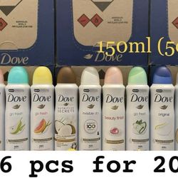 Dove Body Spray 6 Pcs Only 20$