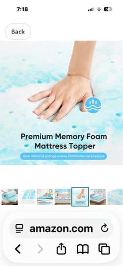 Cal king 4 in mattress topper