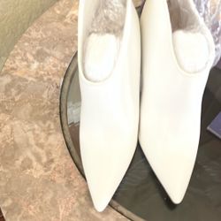 White Heels Boots
