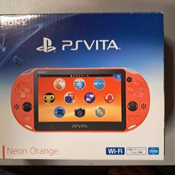 🔥 Sony PlayStation PS Vita PCH-2000 Neon Orange - Loaded with Games 🔥
