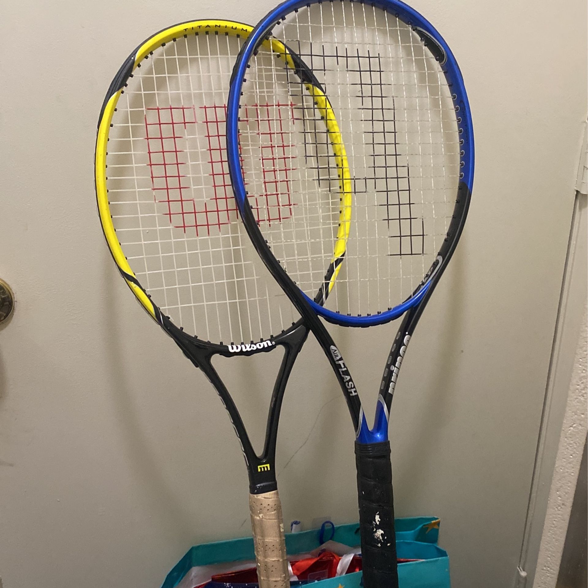 2 Tennis Rackets Wilson & Prince 