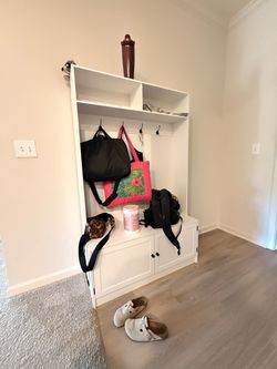 Hall Tree with storage - Storage Bench - Entryway Bench