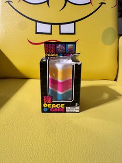 Needoh PEACE O' CAKE NEE DOH Cake Piece Squishy Stress Authentic