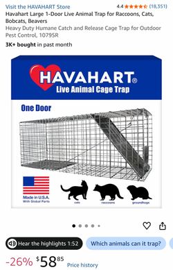 Havahart large 1 door animal trap