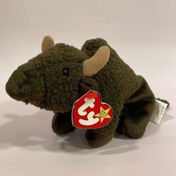 Roam 1998 Ty Beanie Baby Brown Bison (Retired) in good condition 9” 