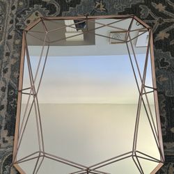 Kate and Laurel Keyleigh Rectangle Metal Accent Wall Mirror