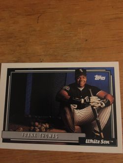 Baseball card Frank Thomas 1991