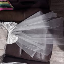 First Communion Petticoat And Bow Veil 