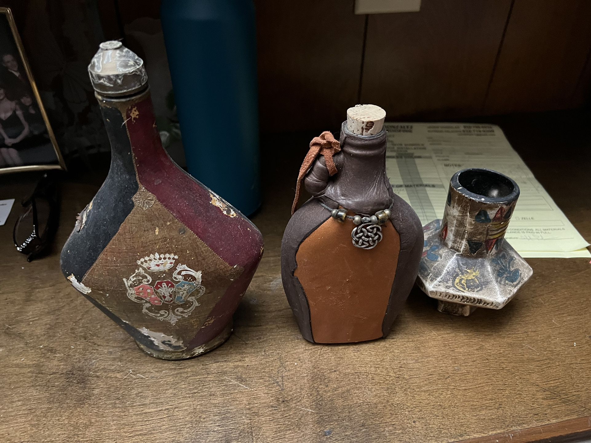 $80 OBO. Southwest Authentic Vintage Hand-Sculpted Assorted Bottles, Clay Pottery. Price is for entire lot
