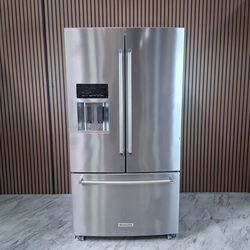 KitchenAid 26.8 Cu. Ft. 36'' French Door Refrigerator ExtendFresh™ Temp System, Exterior Ice/Water Dispenser, Energy Star (KRFF577KPS-D-1898)