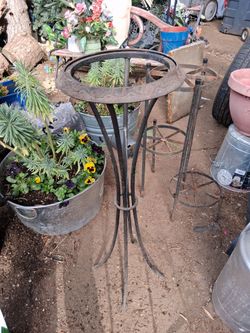 Wrought Iron Plant Stand Pedestal