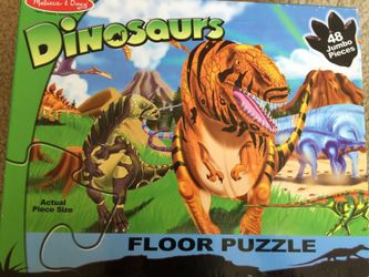 Jumbo dinosaur floor puzzle