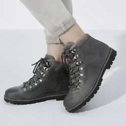 Birkenstock Jackson Women’s Size 5 Nubuck Leather Ankle Boots Graphite NEW $220