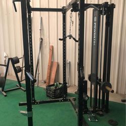 Powertec Power Rack With Lat Pull