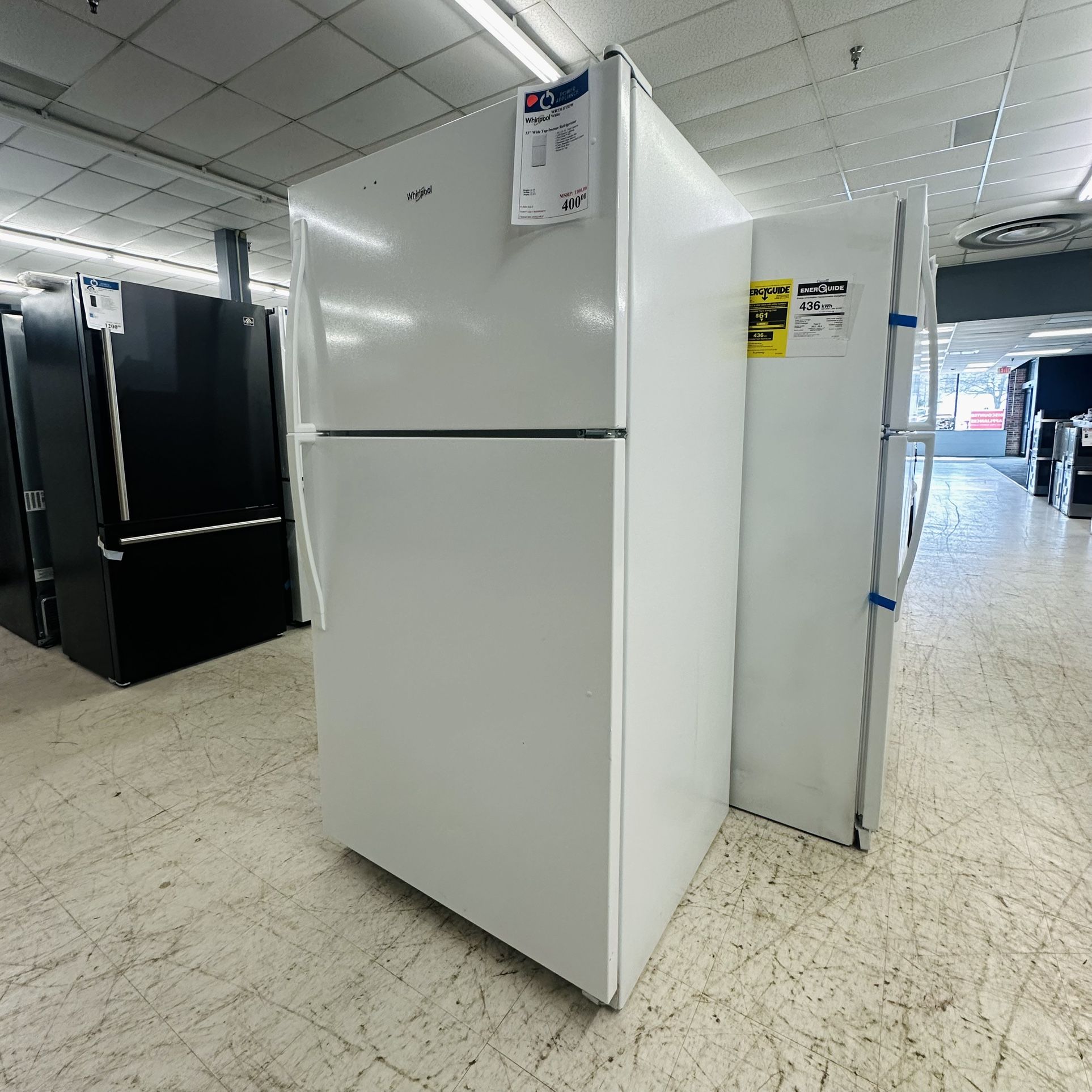 FLASH SALE WHIRLPOOL 33” TOP FREEZER REFRIGERATOR‼️