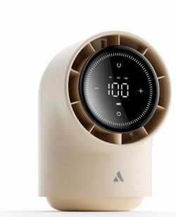 Aecooly Touch Control Desk Fan, 100 Speeds Quiet Bedroom Digital Display 8000mAh 3 Oscillation Angles Battery Powered Small Desktop Table Fan for Bedr