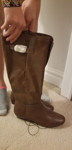 Style &co Rainne midcalf leather boots size 6.5