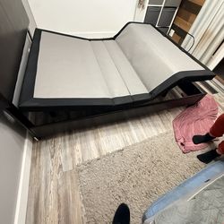 Adjustable clean bedframe with remote