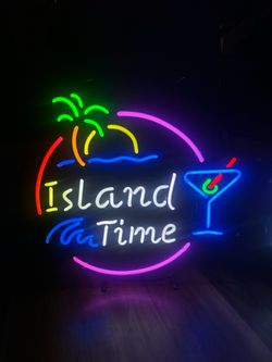 Neon Sign Island Themed
