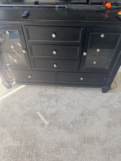 Black dresser
