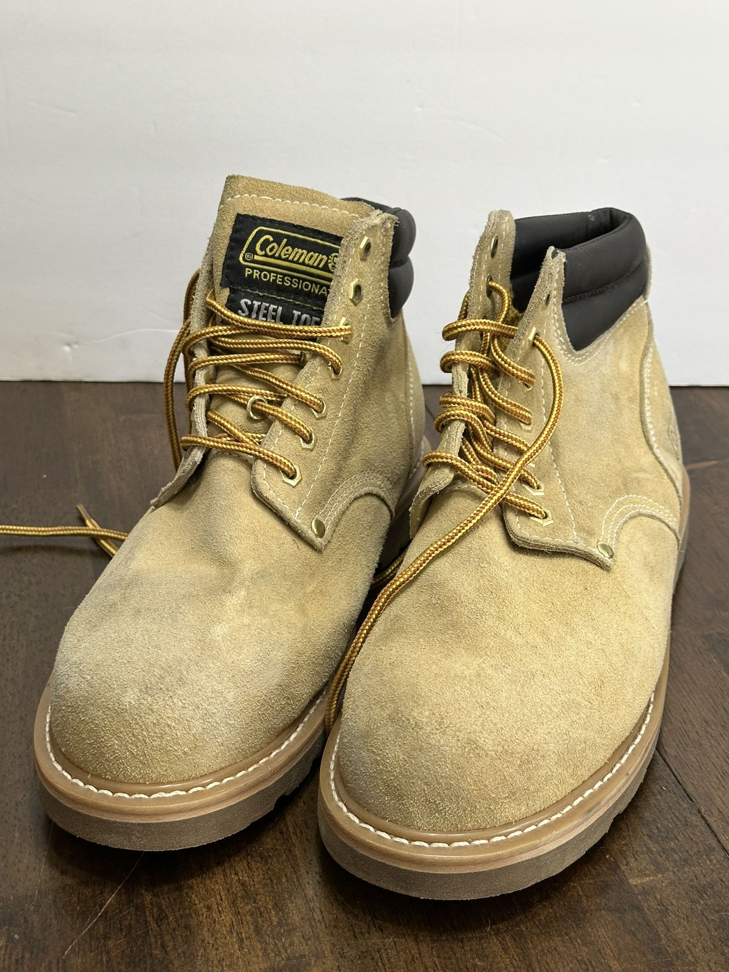 Coleman Professional Steel Toe Work Boots Size 10