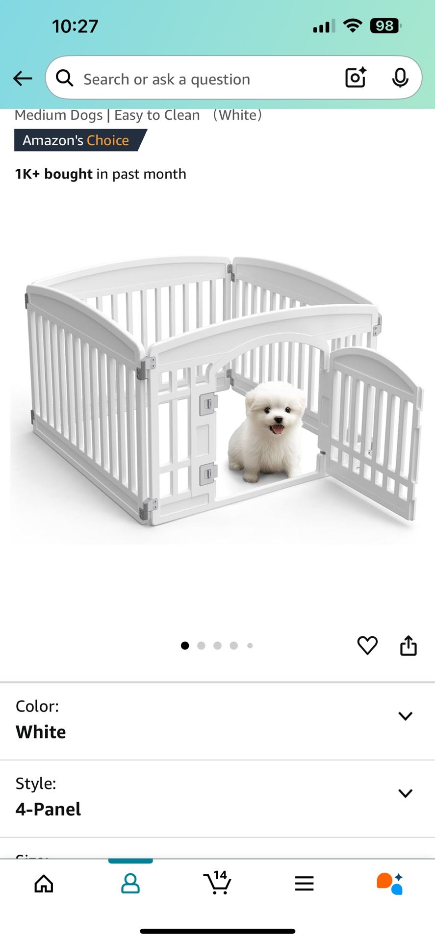 Dog Playpen 4-Panel