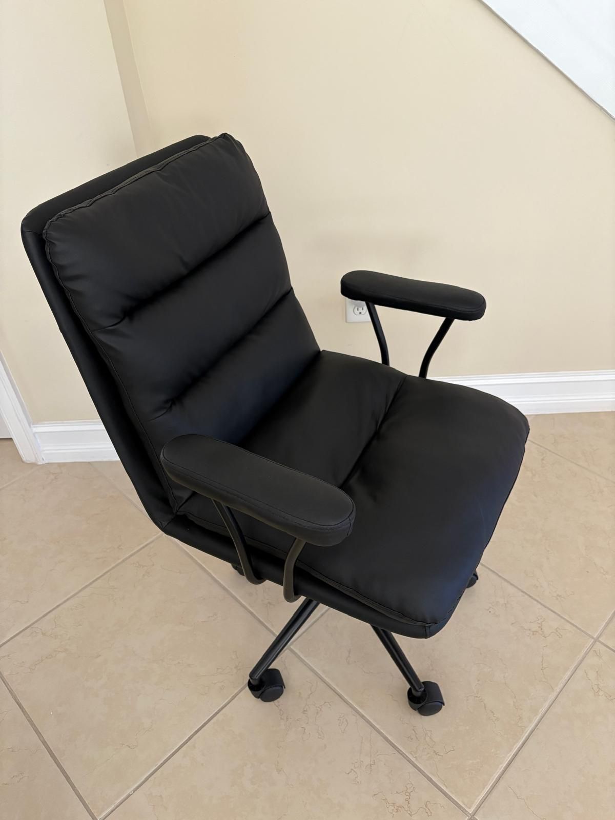 Leather Office Chair - Black