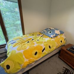 XL Twin Mattress, Box Spring + Frame