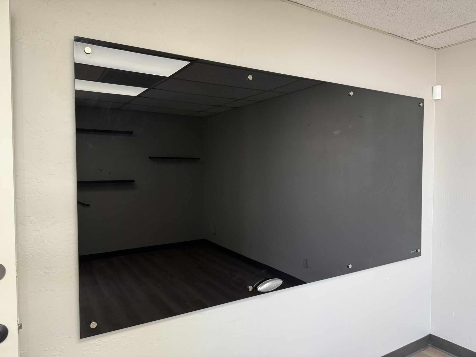 Magnetic Black Glass Dry Erase Board