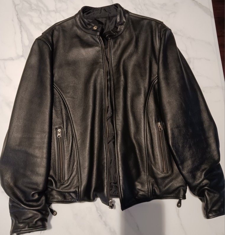 Black Leather Jacket Men's